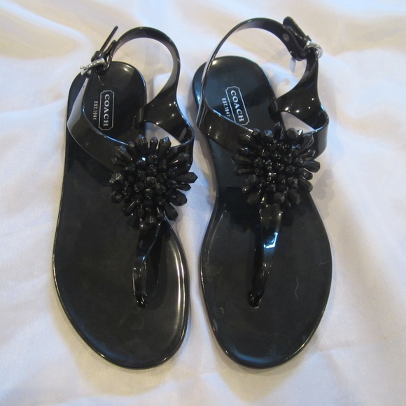 Coach Shoes - Coach Black Hilda Jellies 8 Spring Hang Tag